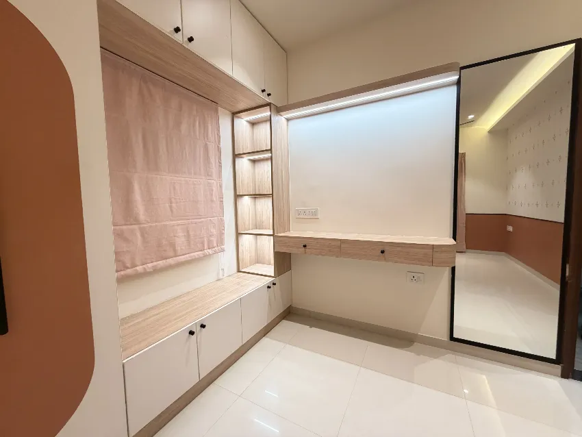 Window-side study and storage completed by Trifold, Chennai