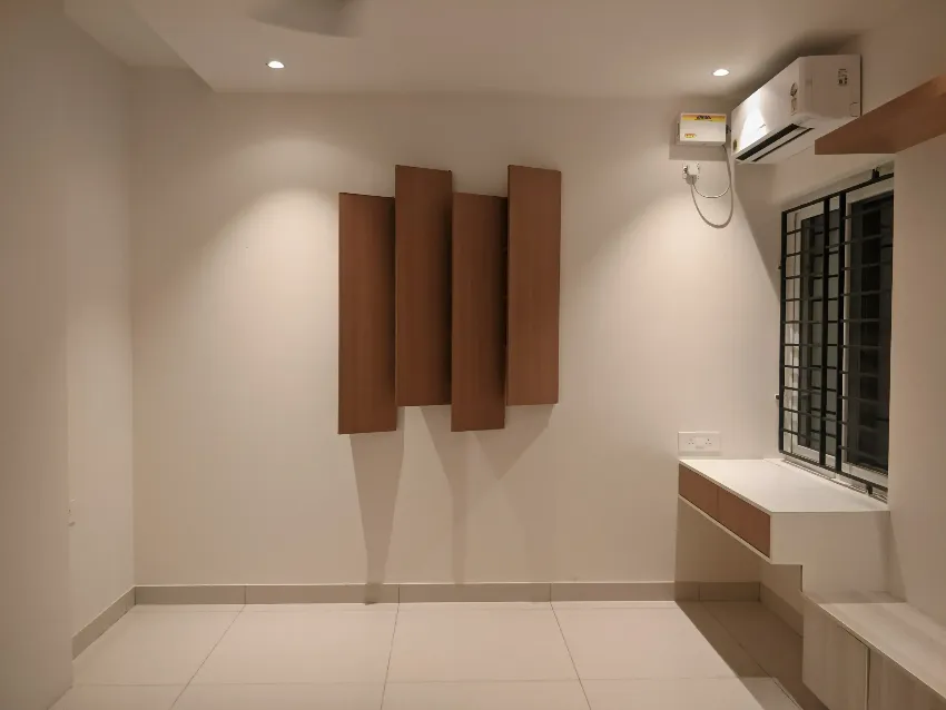 Compact wall-mounted display storage completed by Trifold, Chennai